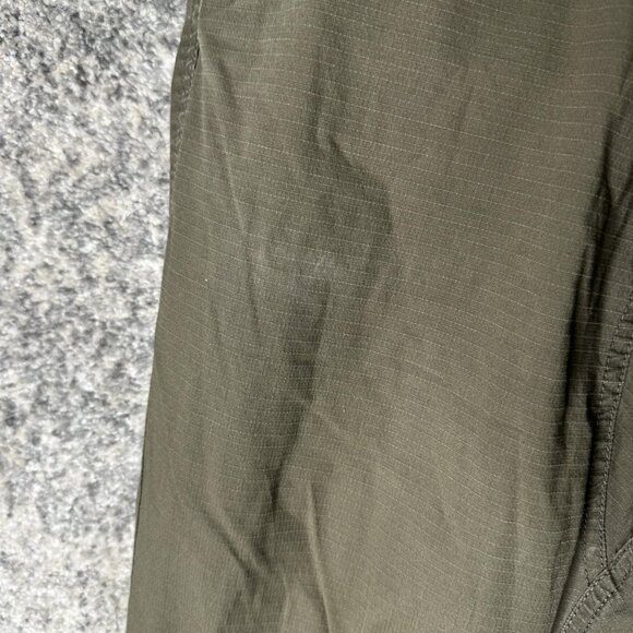 Vuori‎ Ripstop Pants Mens Olive Green Drawstring Tapered Jogger Zip Pocket V412 - Picture 5 of 9